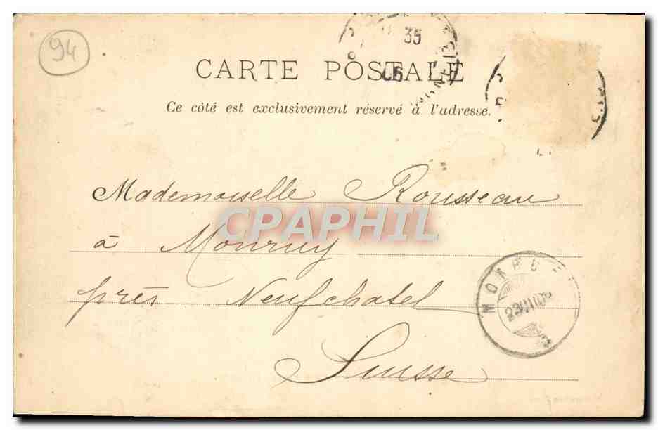 CPA Vincennes Caserne Des Dragons Militaria — Verso