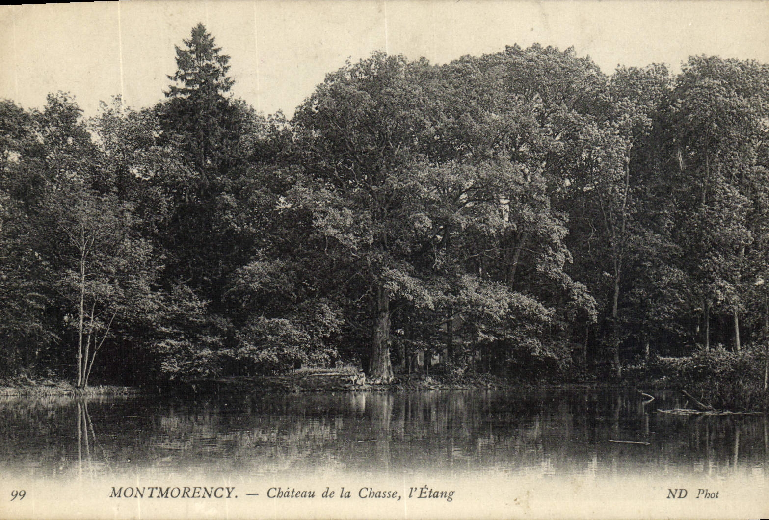 Montmorency — Château de la Chasse, l'Étang — ND Phot, n°99