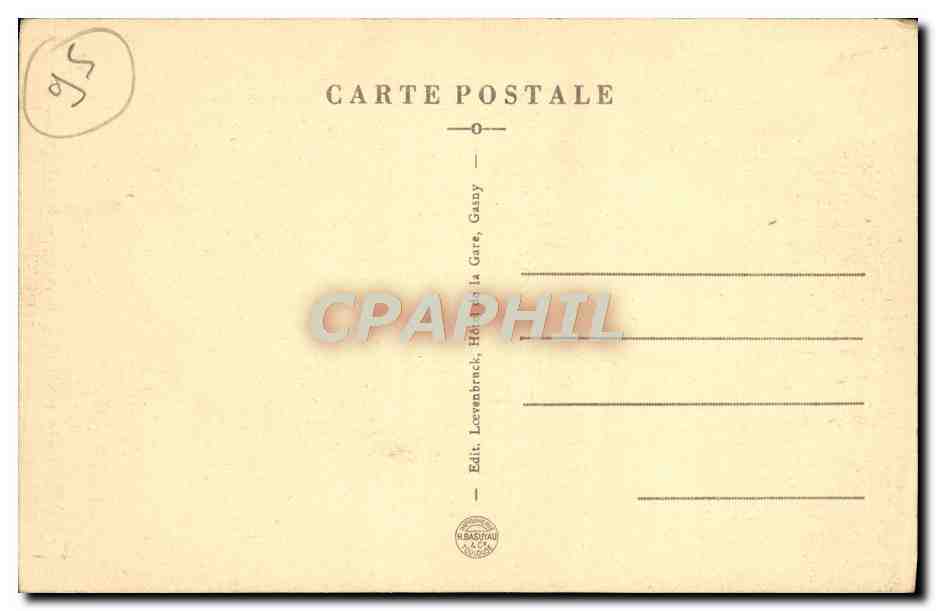 CPA Haute Isle Pres Gasny Eglise Et Cimetiere Dans Le Roche — Rückseite