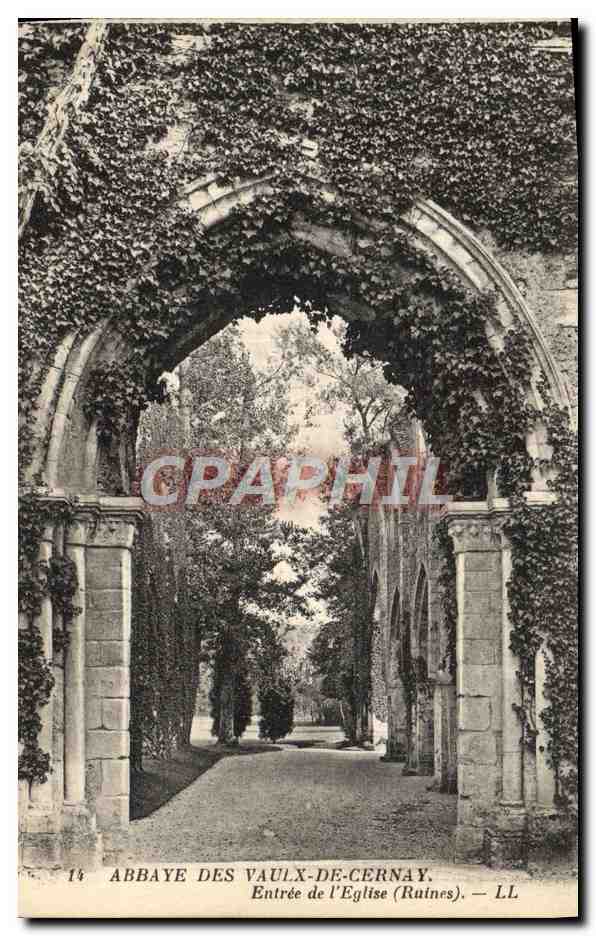 CPA Abbaye Des Vaulx De Cernay Entree De l'Eglise Ruines