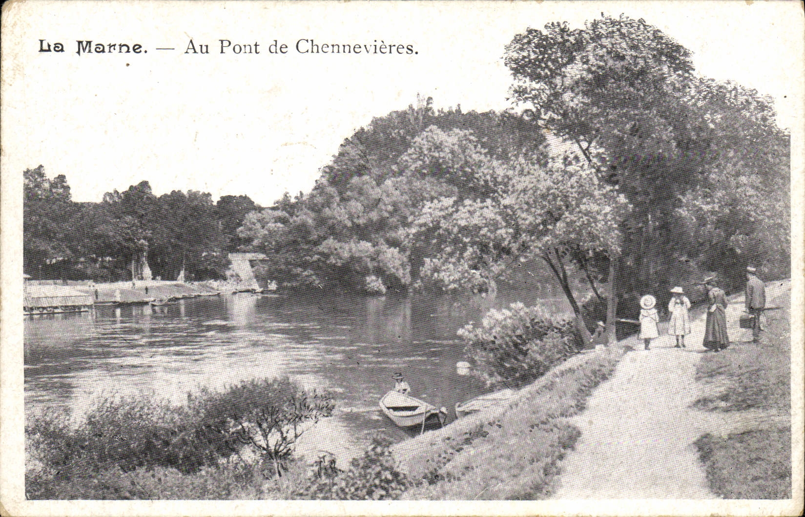 Il fiume Marne — Sul ponte di Chennevières.