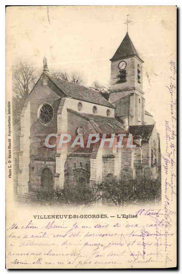 Villeneuve-St-Georges — De Kerk — Foto L. & Saint-Maurat