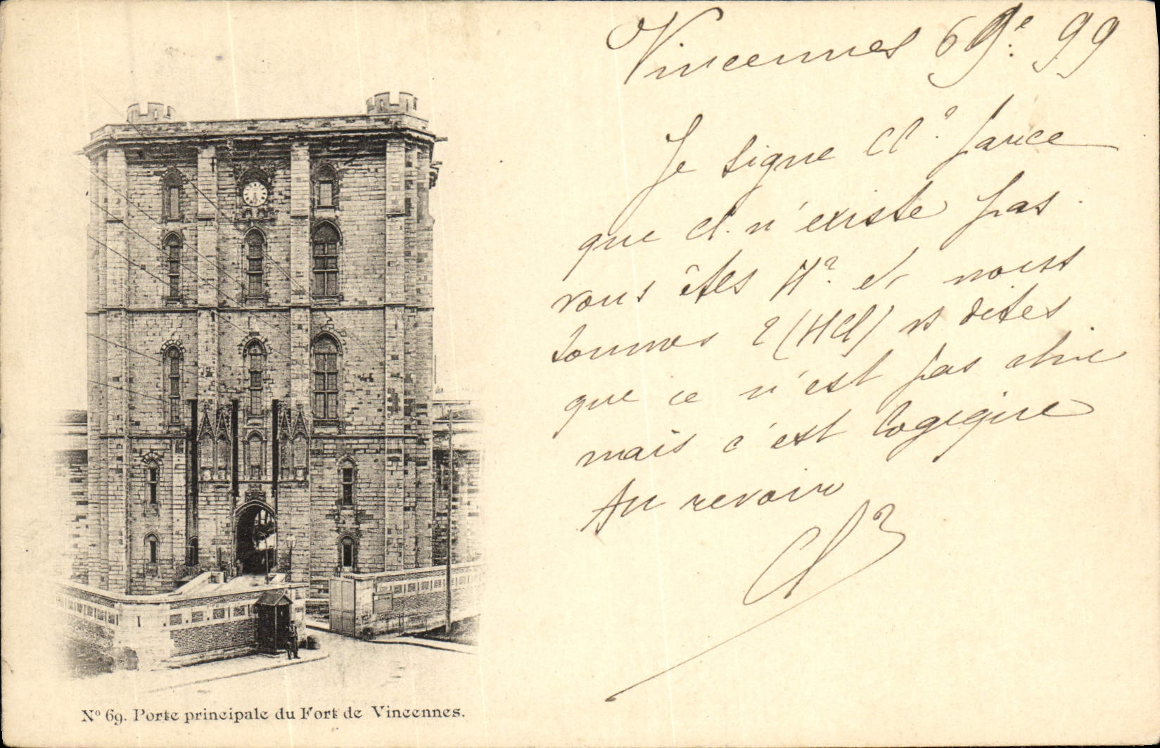 CPA Porte Principale Du Fort De Vincennes
