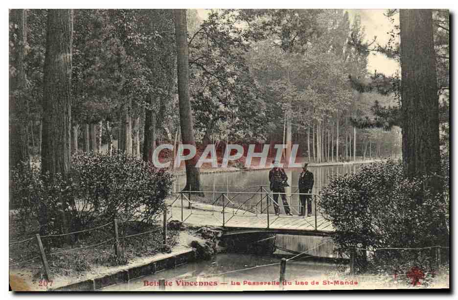 CPA Bois de Vincennes Le Passerelle du Lac De St Mande