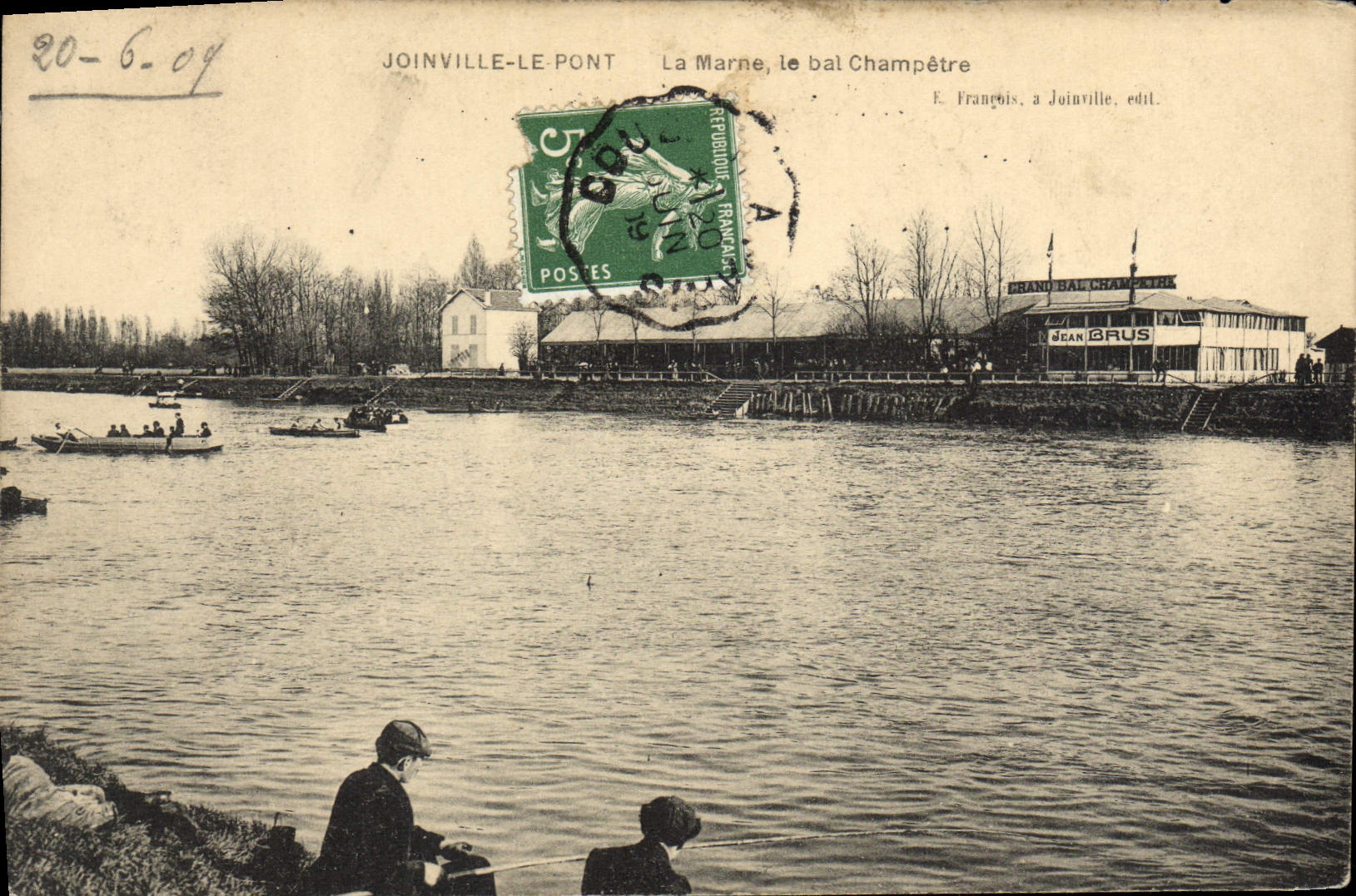 Joinville-le-Pont — La Marne, le bal Champêtre — E. François, a Joinville, édit.
