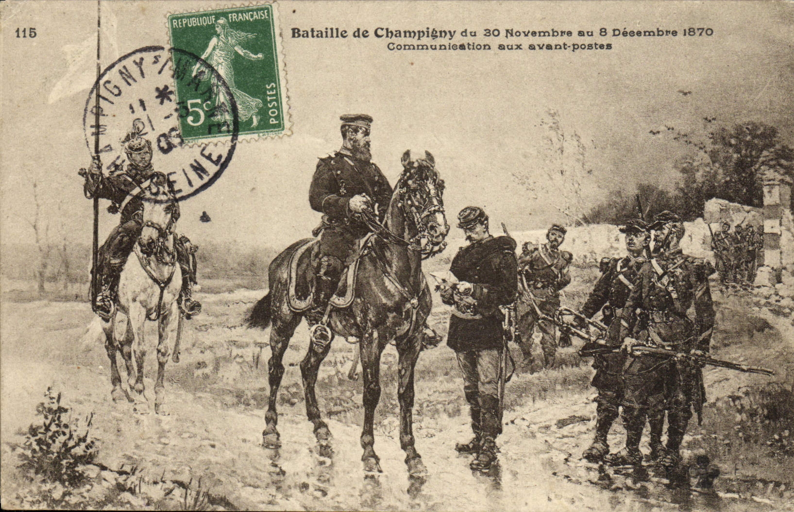 Bataille de Champigny — 30 novembre au 8 décembre 1870 — édition non identifiée