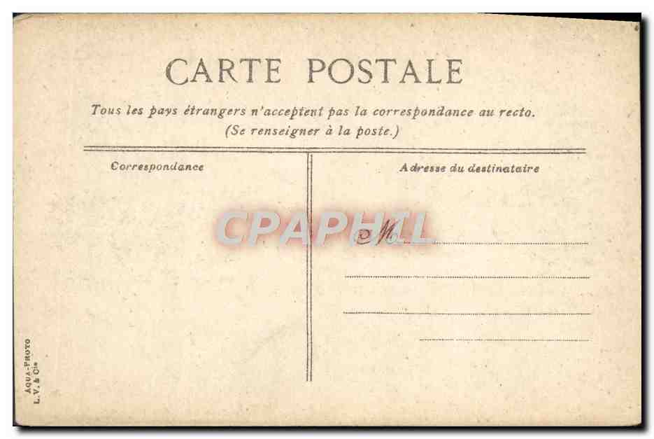 CPA Avignon Vue Generale du Palais des Papes — Verso