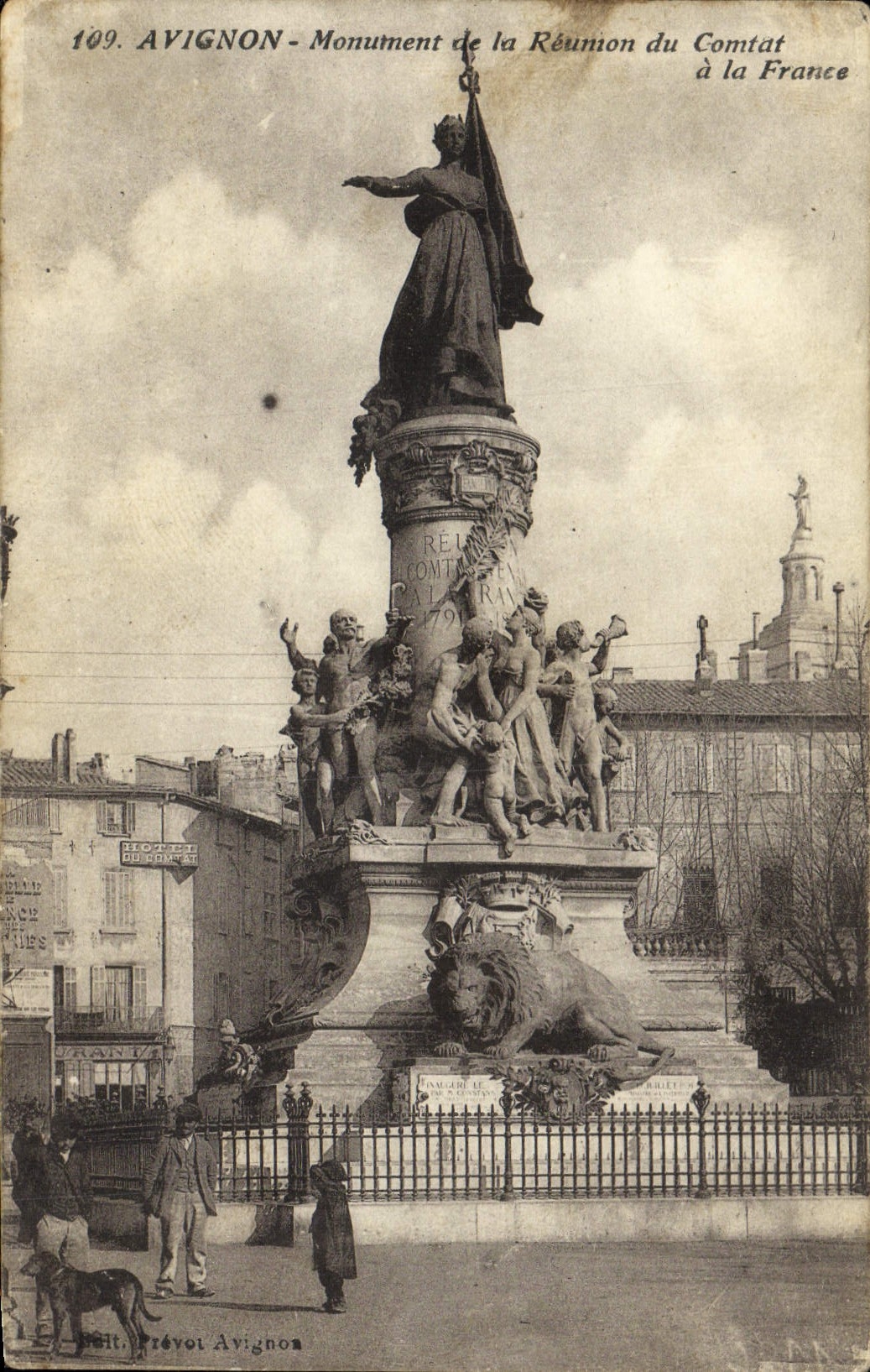 AVIGNON - Monument de la Réunion du Comtat à la France — Prévol Avignon, n°109