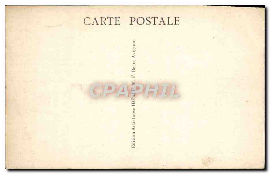 CPA Avignon Palais des Papes — Verso