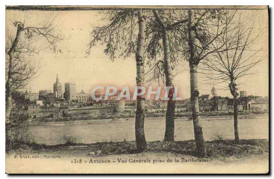 CPA Avignon Vue Generale Prise de la Barthetasse