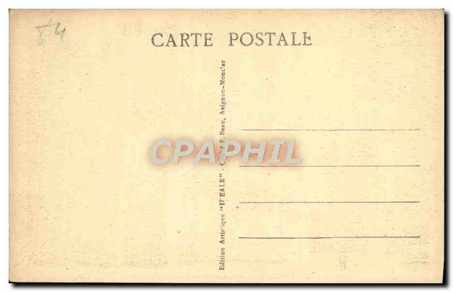 CPA Avignon Les Remparts Boulevard Saint Michel — Verso