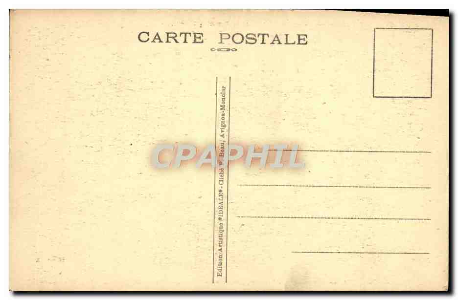 CPA Avignon Les Remparts Porte de la Republique — Verso
