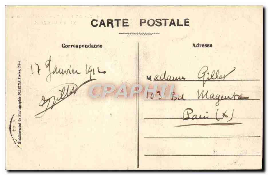 CPA Avignon Pont St Benezet Vielle Chapelle Bateau — Verso