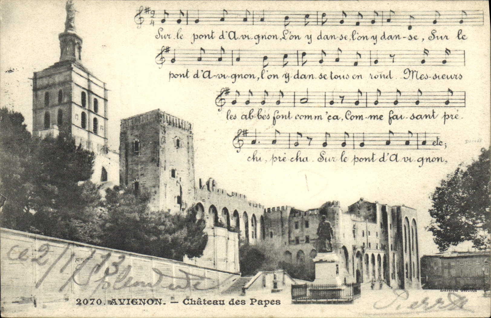 CPA Avignon Chateau des Papes