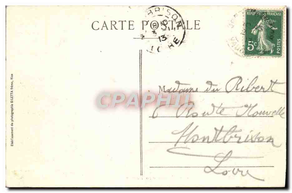 CPA Avignon Chateau des Papes — Verso