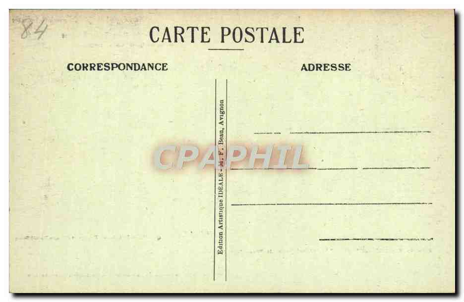 CPA Avignon Pont St Benezet Vielle Chapelle — Verso