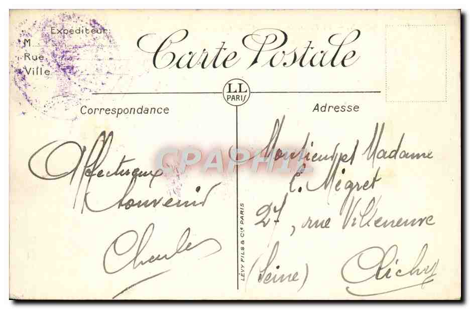 CPA Avignon Le palais des Papes et Notre Dame des Dons — Verso