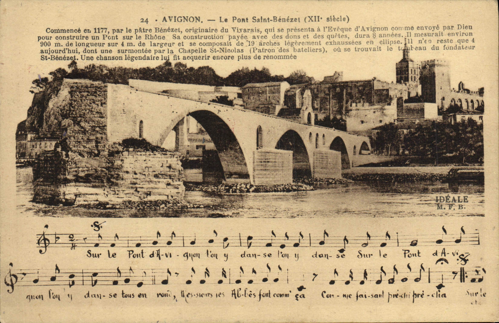 CPA Avignon Le pont St Benezet