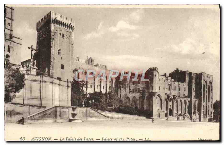 CPA Avignon Le Palais des Papes 