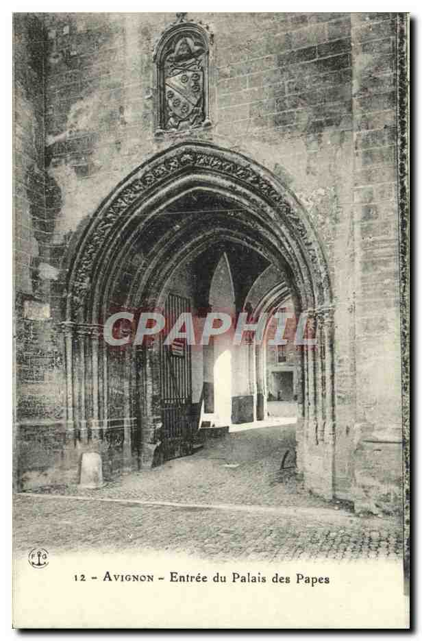 CPA Avignon Entree du Palais des Papes