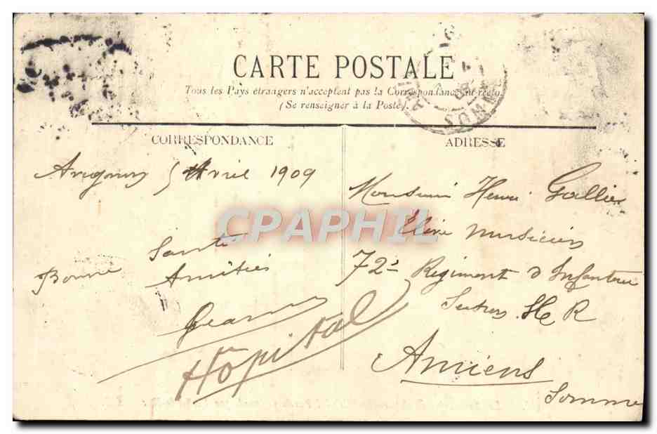 Avignon — Les Remparts (Boulevard St-Michel) — Partie restaurée par Viollet-le-Duc — F.I. — Rückseite