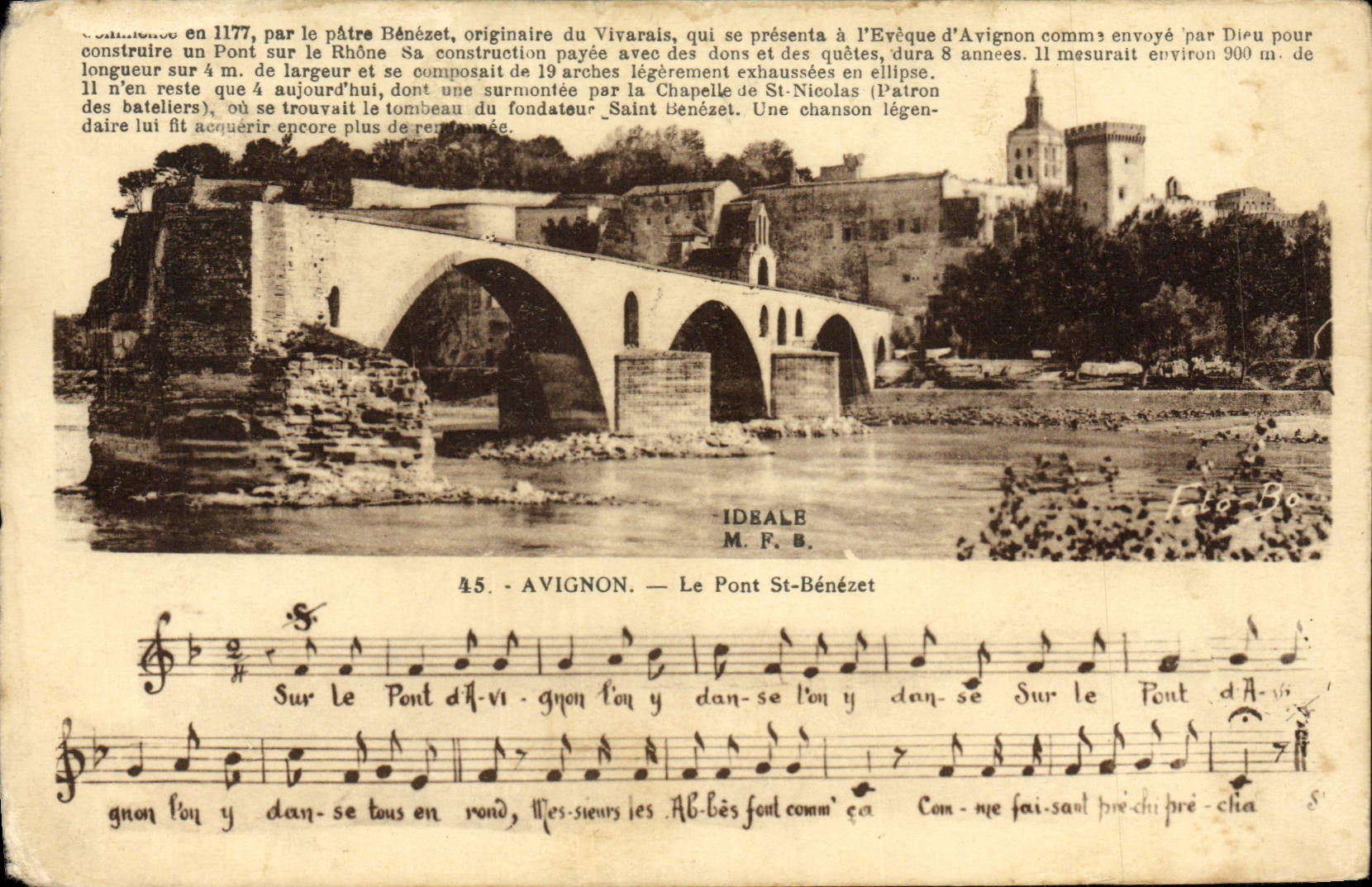 CPA Avignon le Pont St Benezet