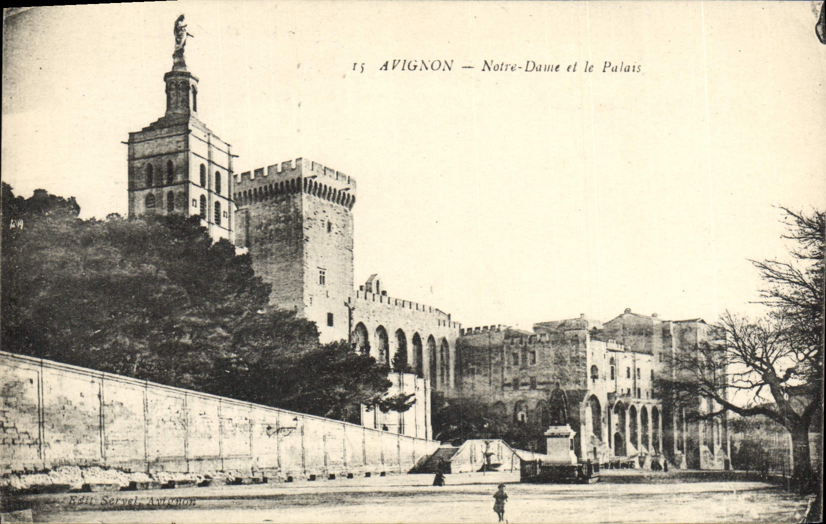 CPA Avignon Notre Dame et le Palais
