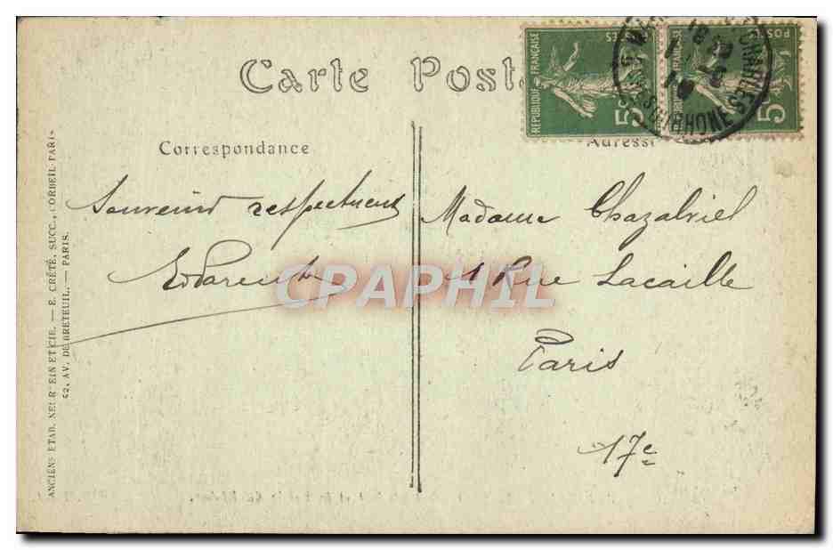 CPA Avignon Le Pont Saint Benezet et la Vallee du Rhone — Verso