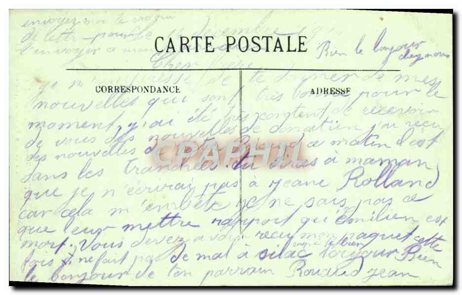 CPA Chatellerault Jardin Public La Maison du Garde — Rückseite