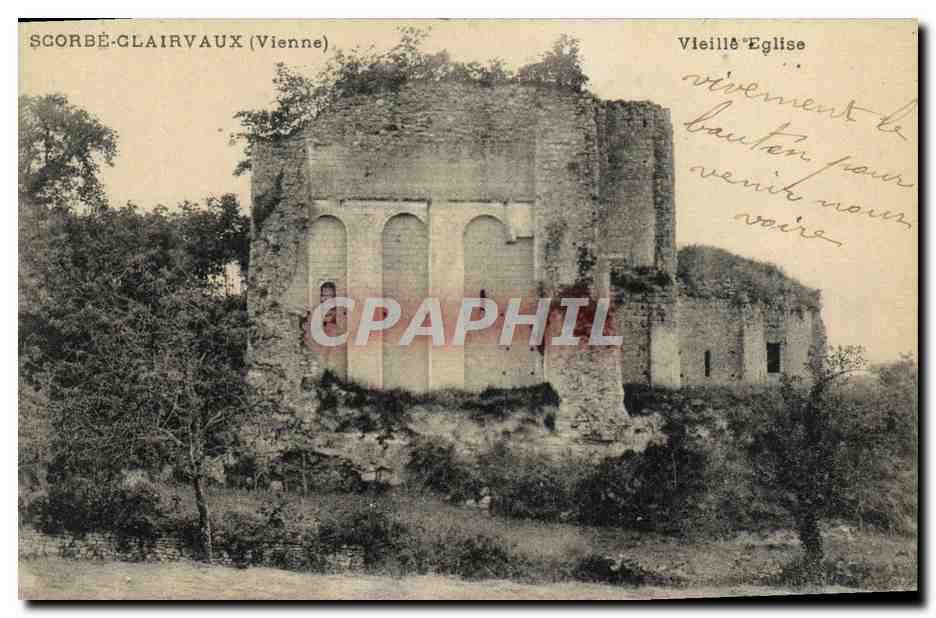 CPA Scorbe Clairvaux Vieille eglise