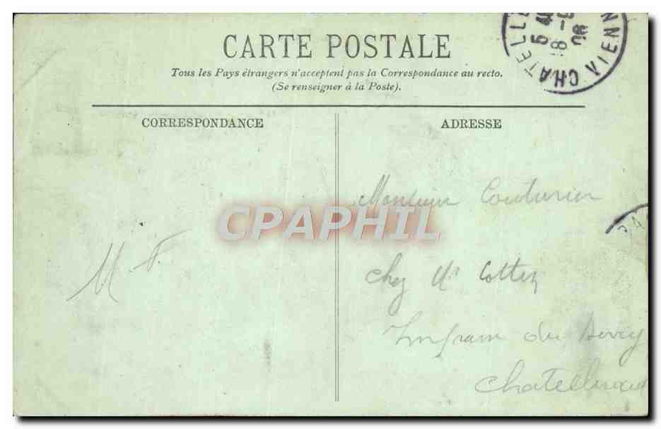 CPA Poitiers Notre Dame la Grande — Rückseite