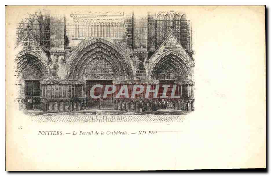 Poitiers — Le Portail de la Cathédrale — ND Phot