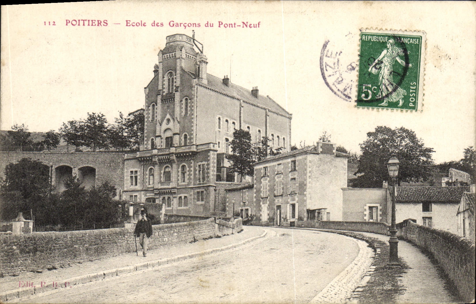 Poitiers — École des Garçons du Pont-Neuf — Édit. R. R. P.
