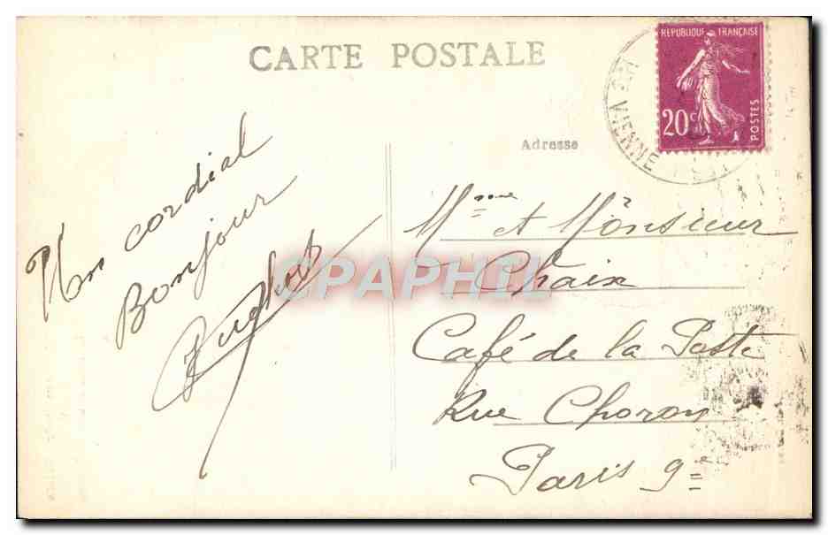 CPA St Germain les Belles Un Beau Coin de la Brlance — Back