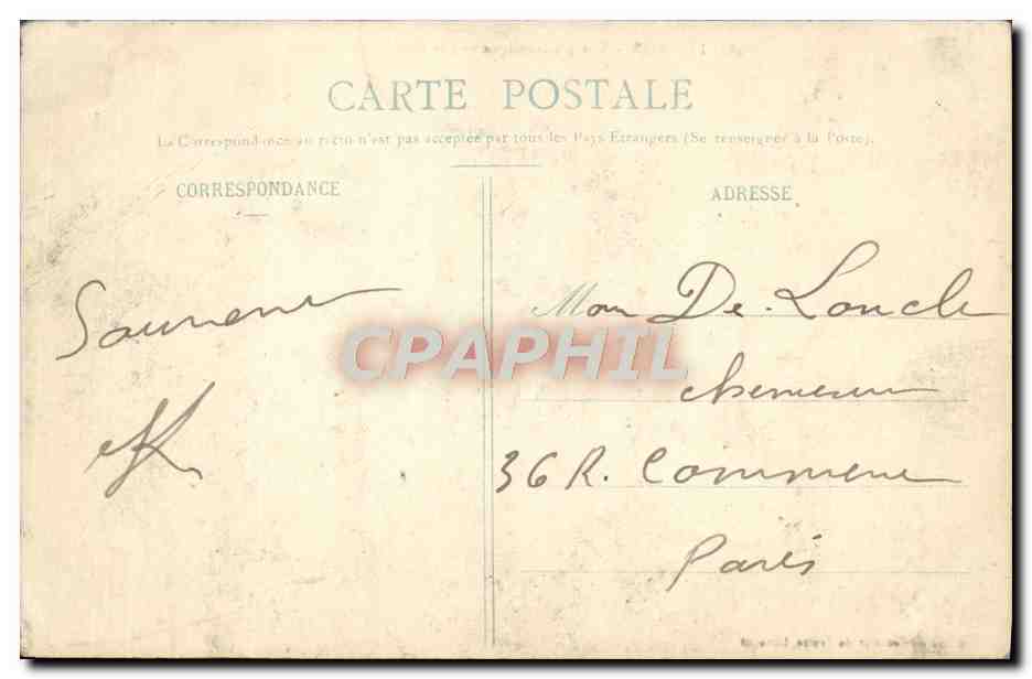 CPA Limoges Vue Panoramique Vers la Nouvelle Prefecture — Rückseite
