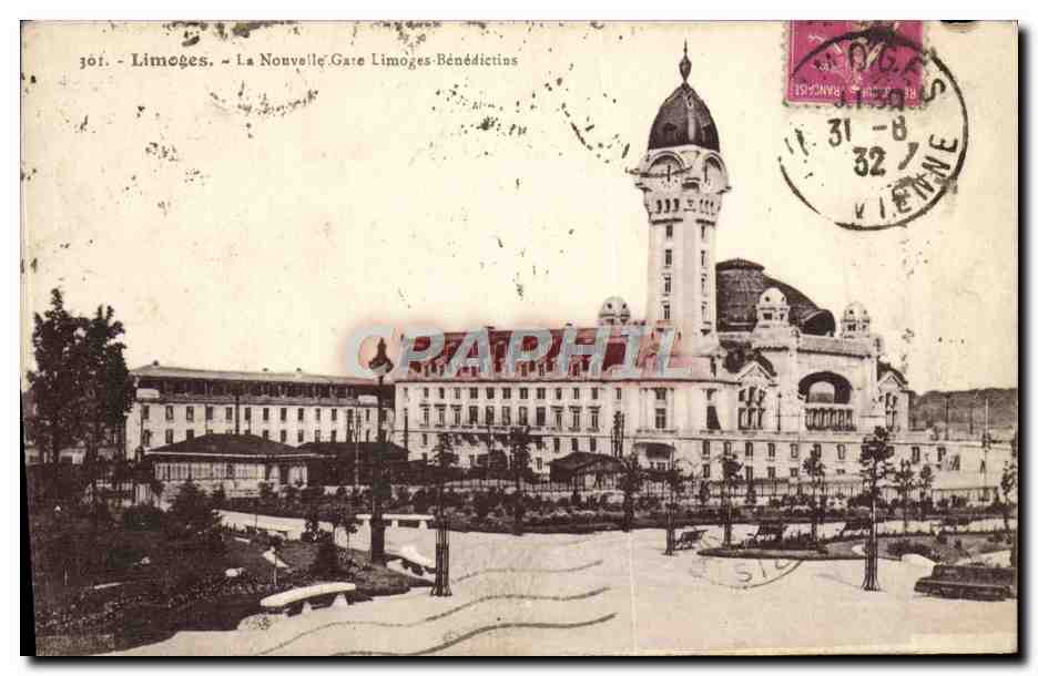 Limoges - La Nouvelle Gare Limoges-Bénédictins — éditeur J. O. I. (n° 301)
