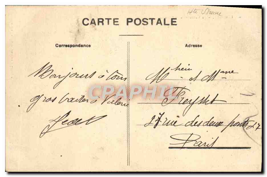 CPA Limoges La Cathedrale St Etienne  — Back