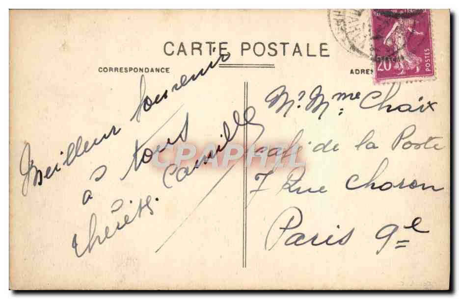 CPA L'Ile de Re Les chalets au bois de Trousse Chemise — Verso