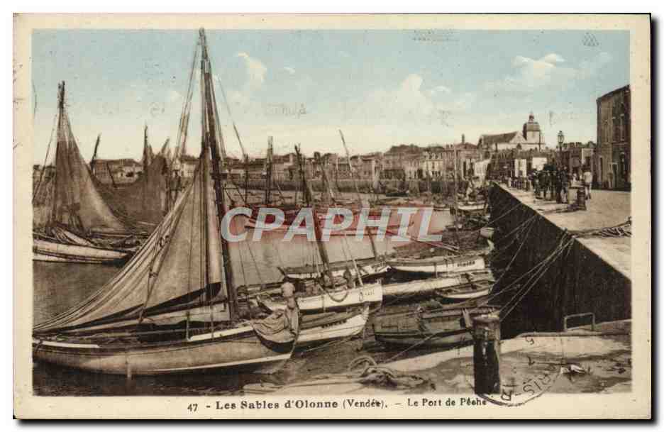 Les Sables d'Olonne (Vendée) — Le Port de Pêche — Phototypie Jéhli - Martigny