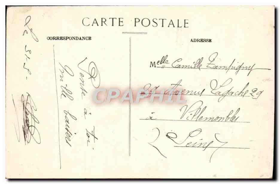 CPA Les Sables D'Olonne Chateau Fort Nina d'Asty — Rückseite