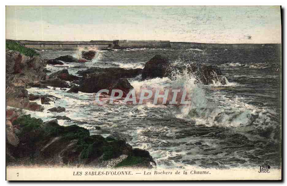 CPA Les Sables D'Olonne Les Rochers de la Chaume