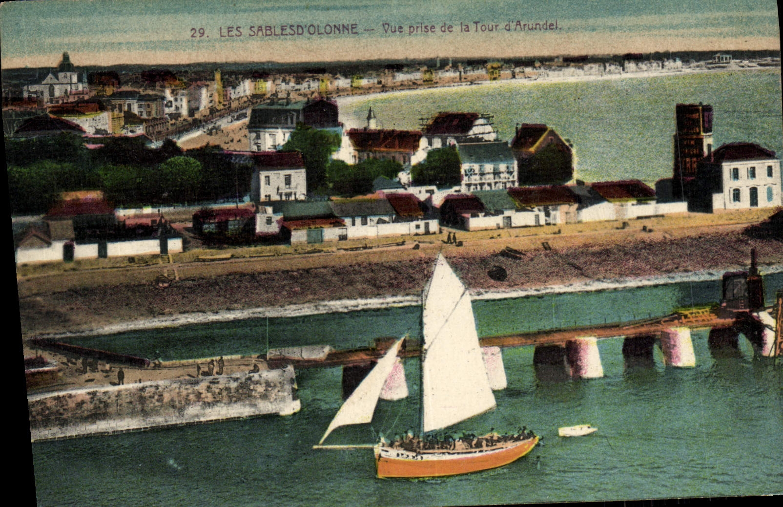 Les Sables-d'Olonne — Vue prise de la Tour d'Arundel — Éditeur non identifié, n° 29