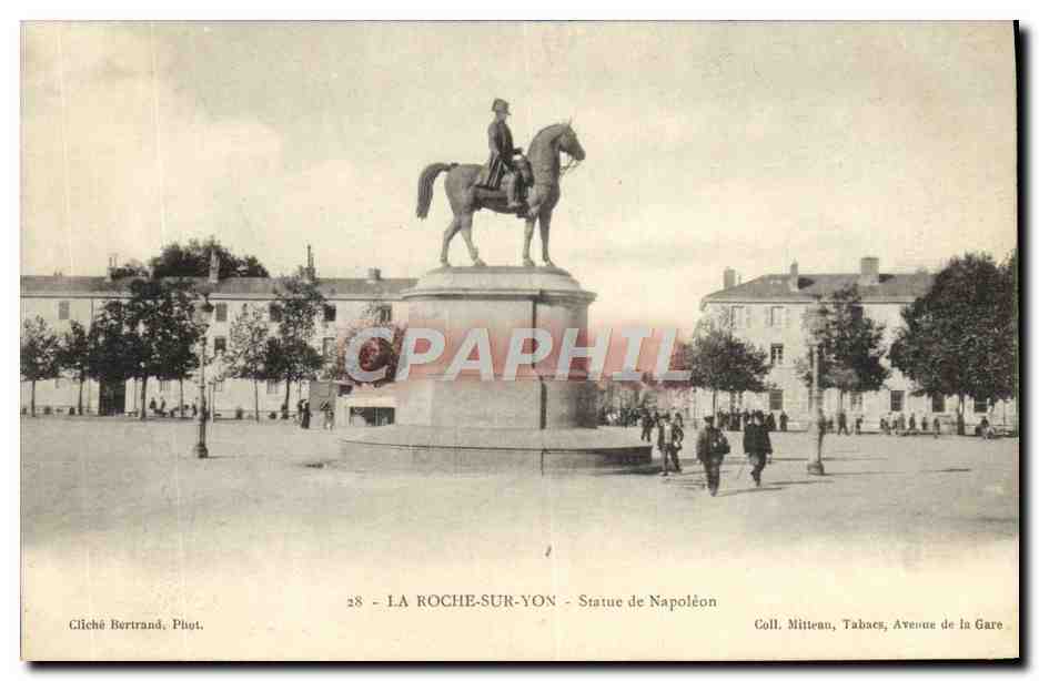 La Roche-sur-Yon — Statue Napoleons — Cliché Bertrand, Phot. n°28