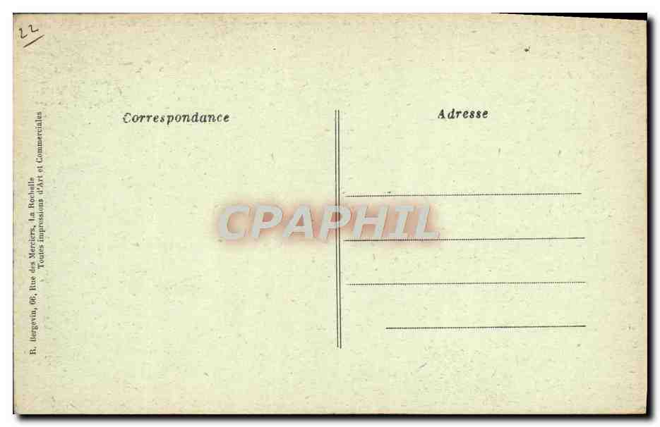 LA ROCHE-sur-YON - Allée de Moulin de Frais — éditeur B. Liergervin, n° 6850 — Verso