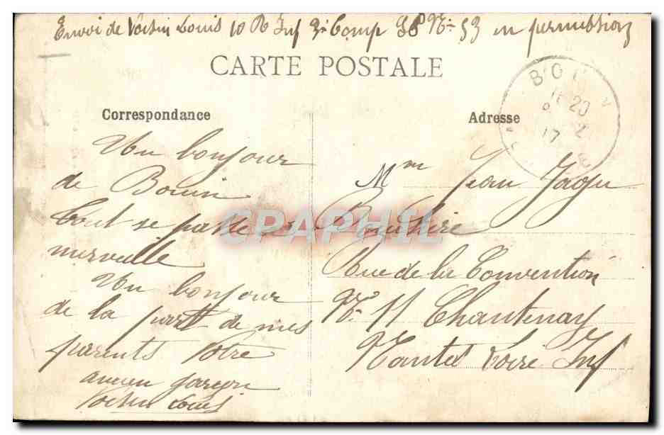 Tarjeta postal antigua Saint Croix de Vie Vendeennes La Maraichine Folklore — Reverso
