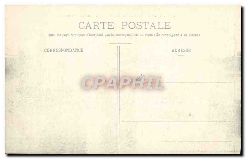 CPA Saint Croix de Vie Sortie des Bateaux Sardiniers le fanal du grand Mole Bateaux — Verso