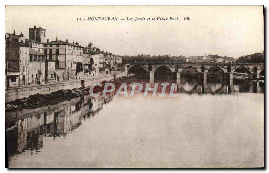 Montauban — Les Quais et le Vieux Pont — BR.