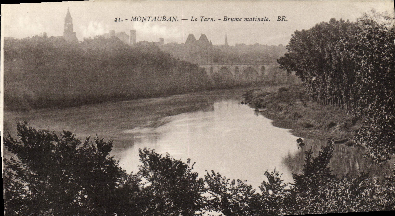 CPA Montauban Le Tarn Brume Matinale