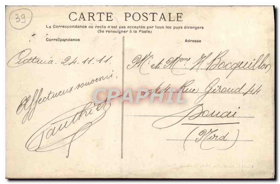 CPA Saint Claude Le Viaduc Sur la Bienne — Rückseite
