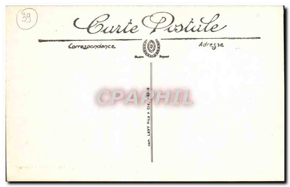 CPA Saint Claude Le Chapeau de Gendarme Cascade de l'Evalude — Rückseite